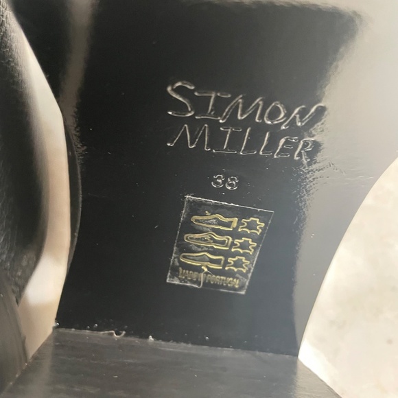 Simon Miller {38} Shoes Platform Mule Low Raid Clog Black - Picture 11 of 11